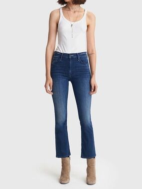 Mother The Insider Ankle Jeans High Waisted Size 28 The Road To Paradise Bootcut
